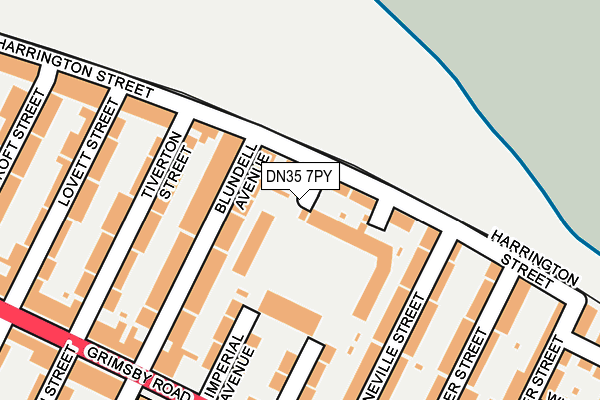 DN35 7PY map - OS OpenMap – Local (Ordnance Survey)