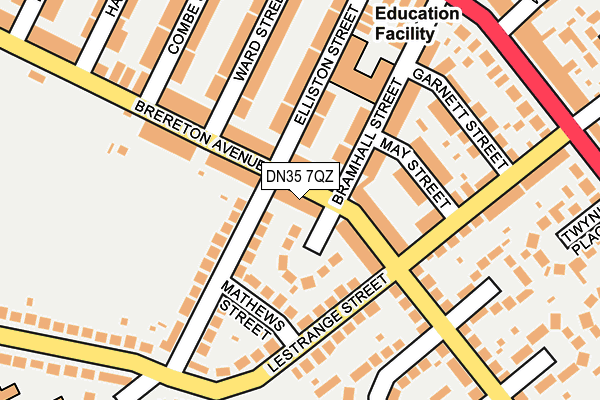 DN35 7QZ map - OS OpenMap – Local (Ordnance Survey)