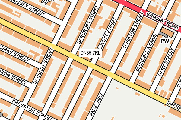 DN35 7RL map - OS OpenMap – Local (Ordnance Survey)