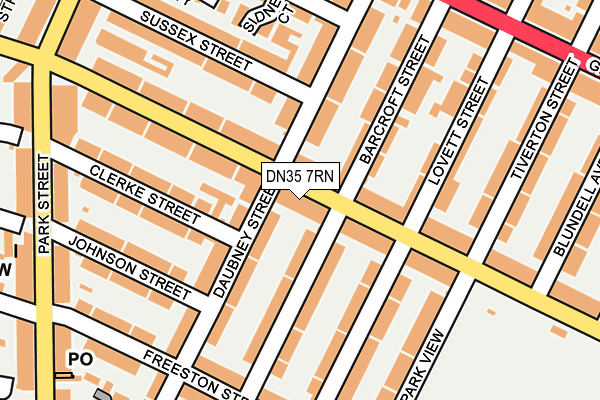 DN35 7RN map - OS OpenMap – Local (Ordnance Survey)