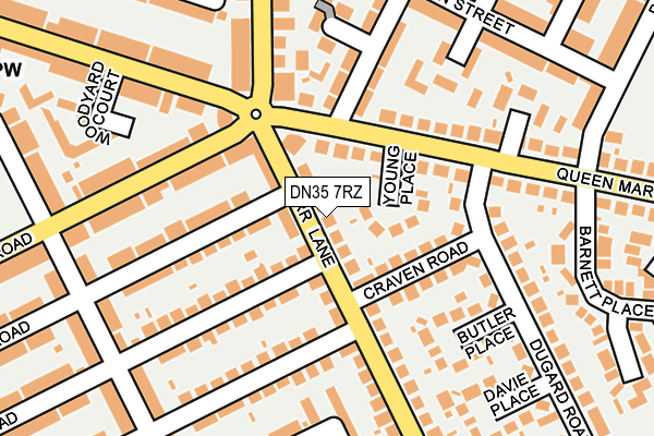 DN35 7RZ map - OS OpenMap – Local (Ordnance Survey)
