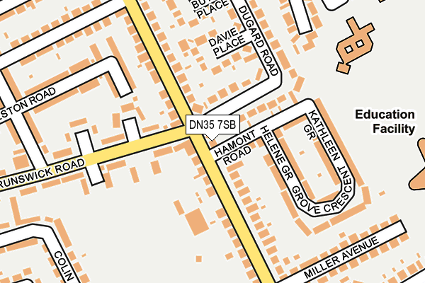 DN35 7SB map - OS OpenMap – Local (Ordnance Survey)