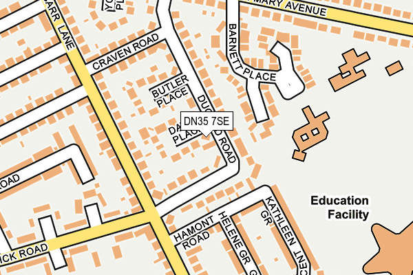 DN35 7SE map - OS OpenMap – Local (Ordnance Survey)