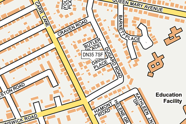 DN35 7SF map - OS OpenMap – Local (Ordnance Survey)