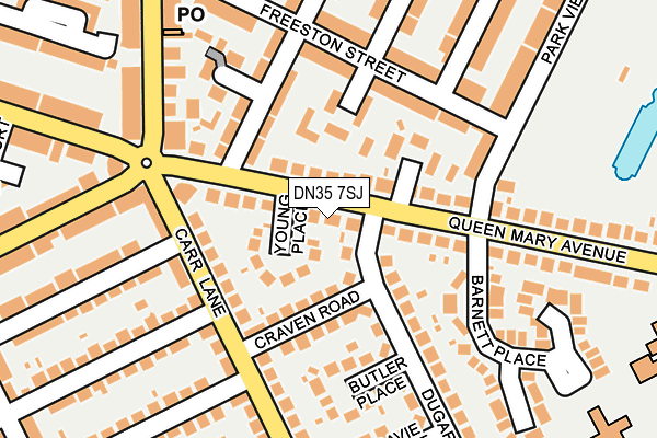 DN35 7SJ map - OS OpenMap – Local (Ordnance Survey)