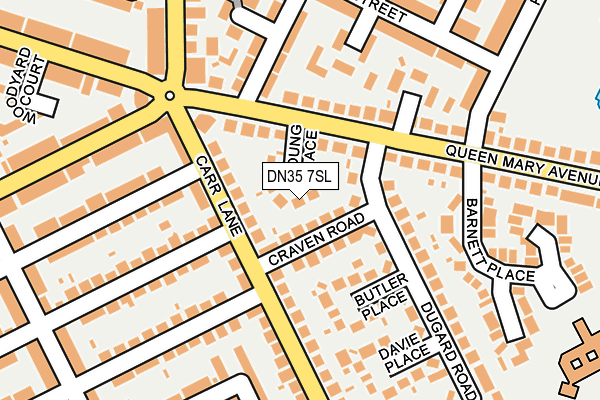 DN35 7SL map - OS OpenMap – Local (Ordnance Survey)