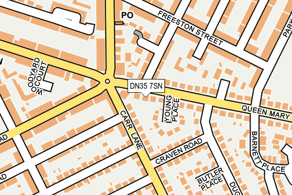 DN35 7SN map - OS OpenMap – Local (Ordnance Survey)