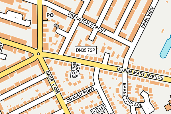 DN35 7SP map - OS OpenMap – Local (Ordnance Survey)