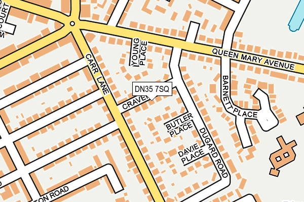 DN35 7SQ map - OS OpenMap – Local (Ordnance Survey)
