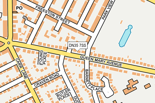 DN35 7SS map - OS OpenMap – Local (Ordnance Survey)
