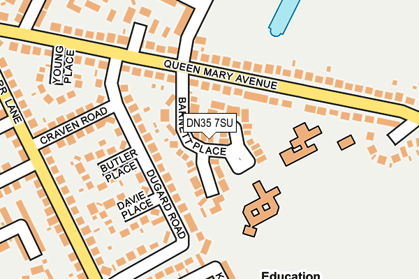 DN35 7SU map - OS OpenMap – Local (Ordnance Survey)