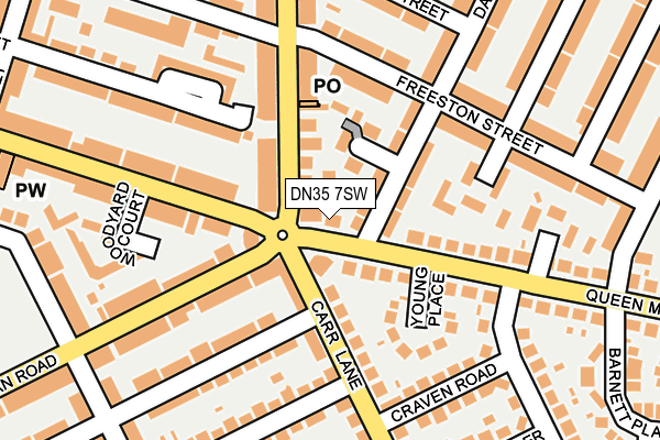 DN35 7SW map - OS OpenMap – Local (Ordnance Survey)