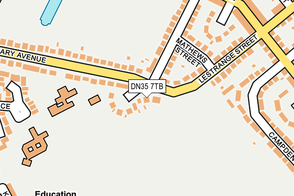 DN35 7TB map - OS OpenMap – Local (Ordnance Survey)