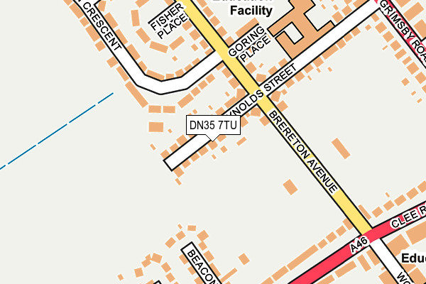 DN35 7TU map - OS OpenMap – Local (Ordnance Survey)