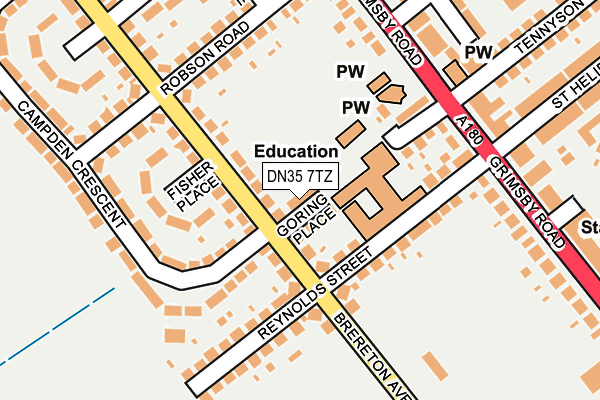 DN35 7TZ map - OS OpenMap – Local (Ordnance Survey)