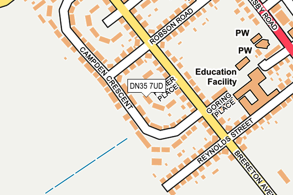 DN35 7UD map - OS OpenMap – Local (Ordnance Survey)