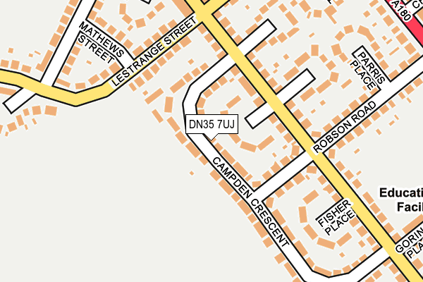 DN35 7UJ map - OS OpenMap – Local (Ordnance Survey)