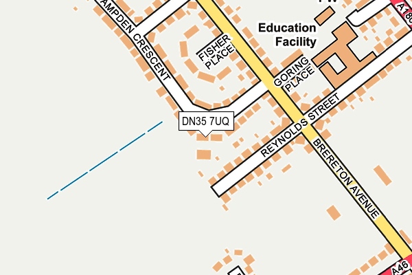 DN35 7UQ map - OS OpenMap – Local (Ordnance Survey)