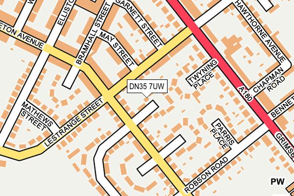 DN35 7UW map - OS OpenMap – Local (Ordnance Survey)