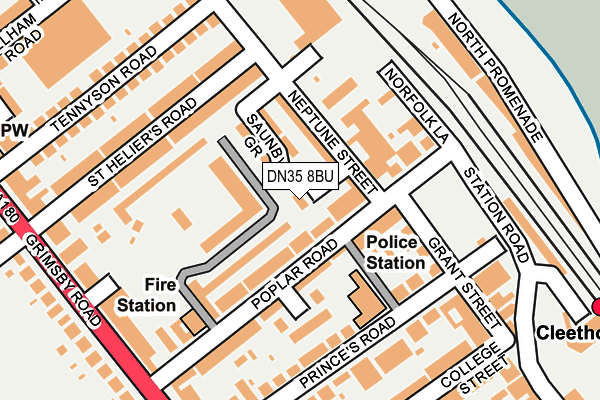 DN35 8BU map - OS OpenMap – Local (Ordnance Survey)