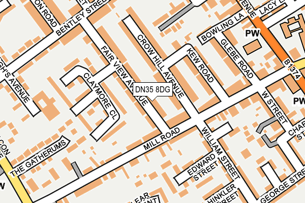 DN35 8DG map - OS OpenMap – Local (Ordnance Survey)