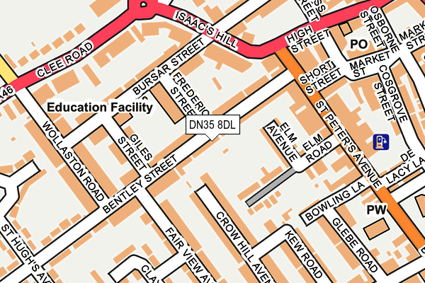 DN35 8DL map - OS OpenMap – Local (Ordnance Survey)