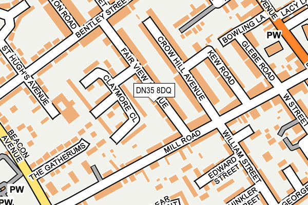 DN35 8DQ map - OS OpenMap – Local (Ordnance Survey)