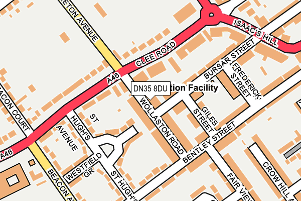 DN35 8DU map - OS OpenMap – Local (Ordnance Survey)