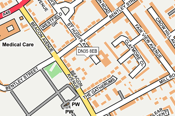 DN35 8EB map - OS OpenMap – Local (Ordnance Survey)