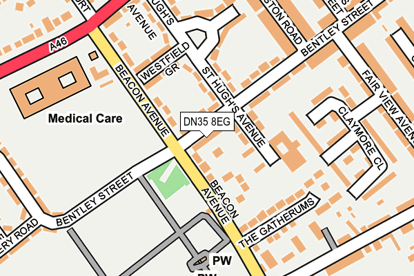 DN35 8EG map - OS OpenMap – Local (Ordnance Survey)