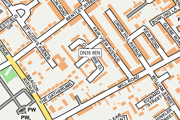 DN35 8EN map - OS OpenMap – Local (Ordnance Survey)