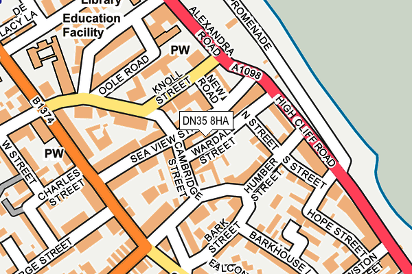 DN35 8HA map - OS OpenMap – Local (Ordnance Survey)