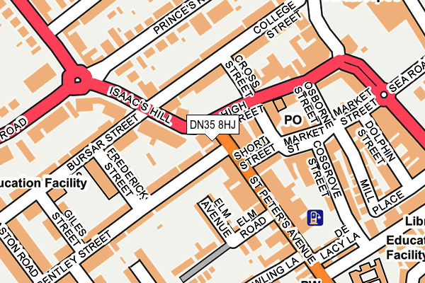 DN35 8HJ map - OS OpenMap – Local (Ordnance Survey)