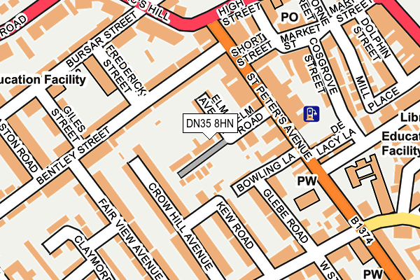 DN35 8HN map - OS OpenMap – Local (Ordnance Survey)