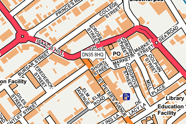 DN35 8HQ map - OS OpenMap – Local (Ordnance Survey)