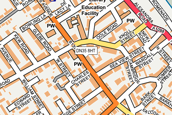 DN35 8HT map - OS OpenMap – Local (Ordnance Survey)