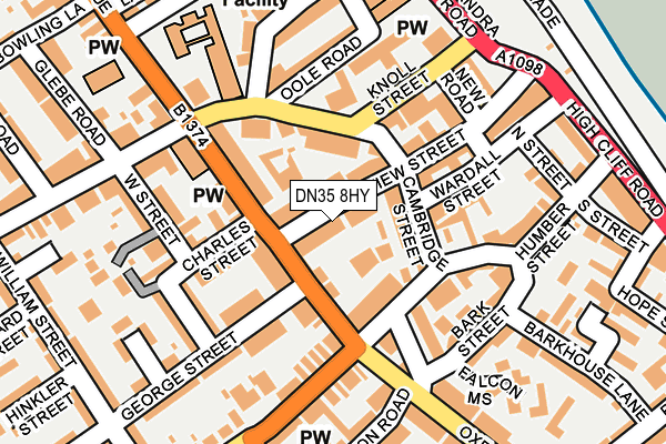DN35 8HY map - OS OpenMap – Local (Ordnance Survey)