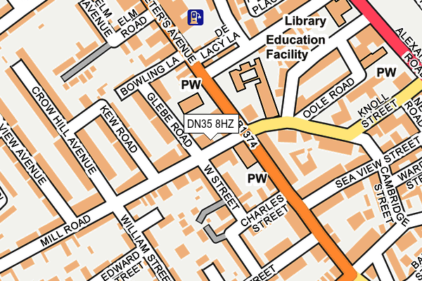 DN35 8HZ map - OS OpenMap – Local (Ordnance Survey)