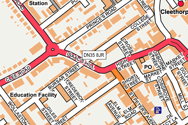 DN35 8JR map - OS OpenMap – Local (Ordnance Survey)