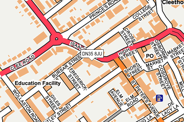 DN35 8JU map - OS OpenMap – Local (Ordnance Survey)