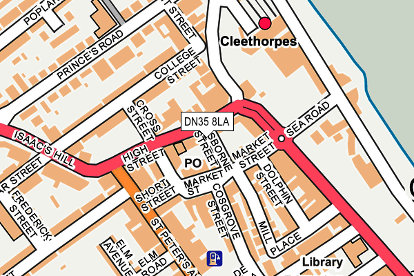 DN35 8LA map - OS OpenMap – Local (Ordnance Survey)