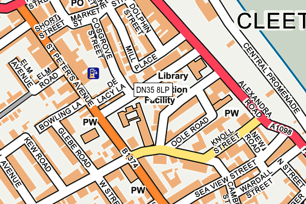 DN35 8LP map - OS OpenMap – Local (Ordnance Survey)