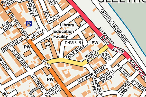 DN35 8LR map - OS OpenMap – Local (Ordnance Survey)