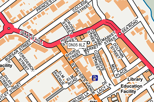 DN35 8LZ map - OS OpenMap – Local (Ordnance Survey)