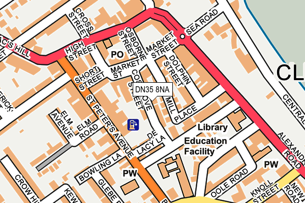 DN35 8NA map - OS OpenMap – Local (Ordnance Survey)
