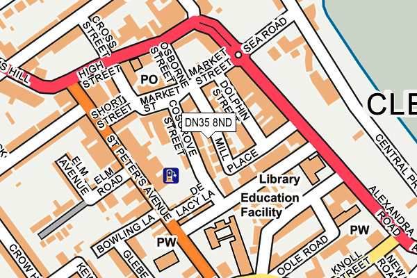 DN35 8ND map - OS OpenMap – Local (Ordnance Survey)
