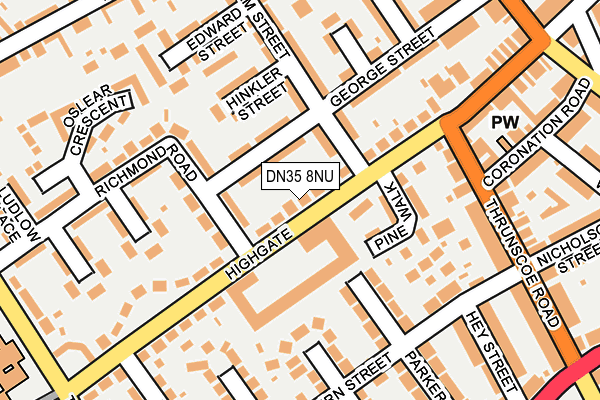 DN35 8NU map - OS OpenMap – Local (Ordnance Survey)