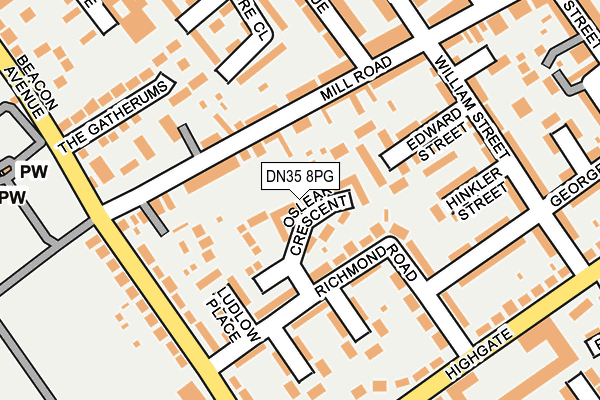 DN35 8PG map - OS OpenMap – Local (Ordnance Survey)