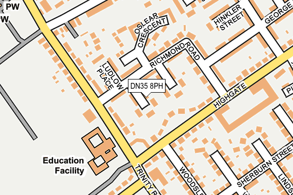 DN35 8PH map - OS OpenMap – Local (Ordnance Survey)