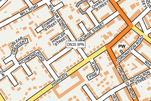 DN35 8PN map - OS OpenMap – Local (Ordnance Survey)